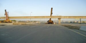 De-launching of 110ton GIRDERS at Ring Road