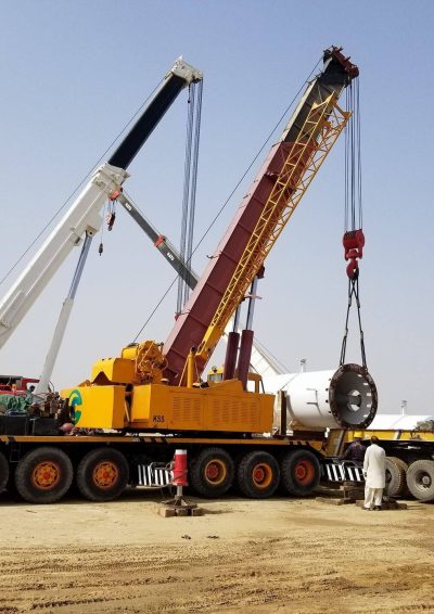 cranes lifting
